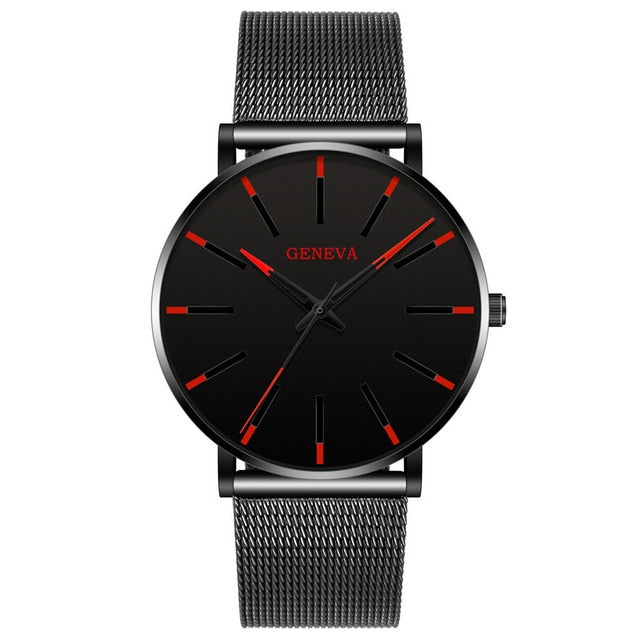 Men Watches 2020 Luxury Male Elegant Ultra Thin Watch Men Business Stainless Steel Mesh Quartz Watch Relogio Masculino Hot Sale