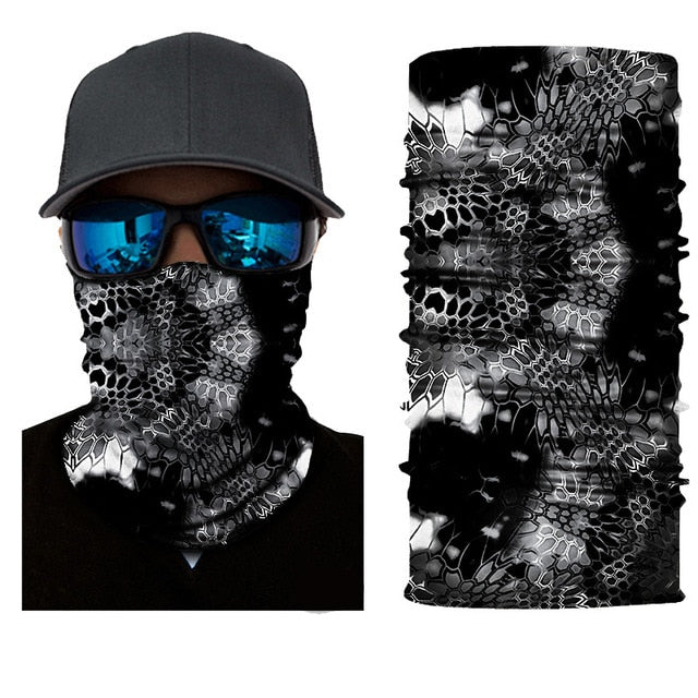 Solid and Printed Cycling Bandanas buffe Tube Scarf Neck Warmer Multi Function Headband Face Headwear Moto Bicycle Hijab Mask