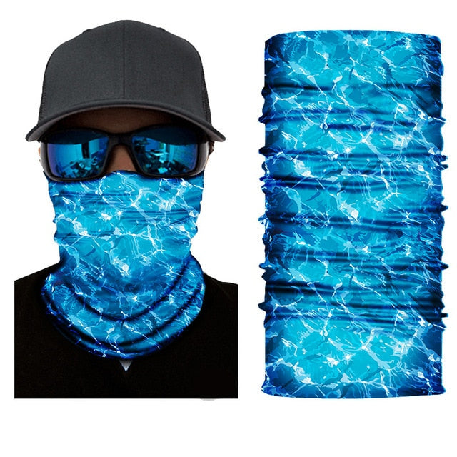 Solid and Printed Cycling Bandanas buffe Tube Scarf Neck Warmer Multi Function Headband Face Headwear Moto Bicycle Hijab Mask