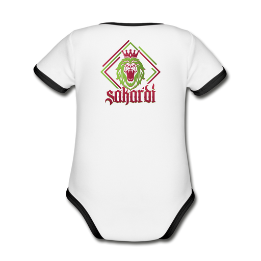 Organic Contrast Short Sleeve Baby Bodysuit - Ohboyee's market place