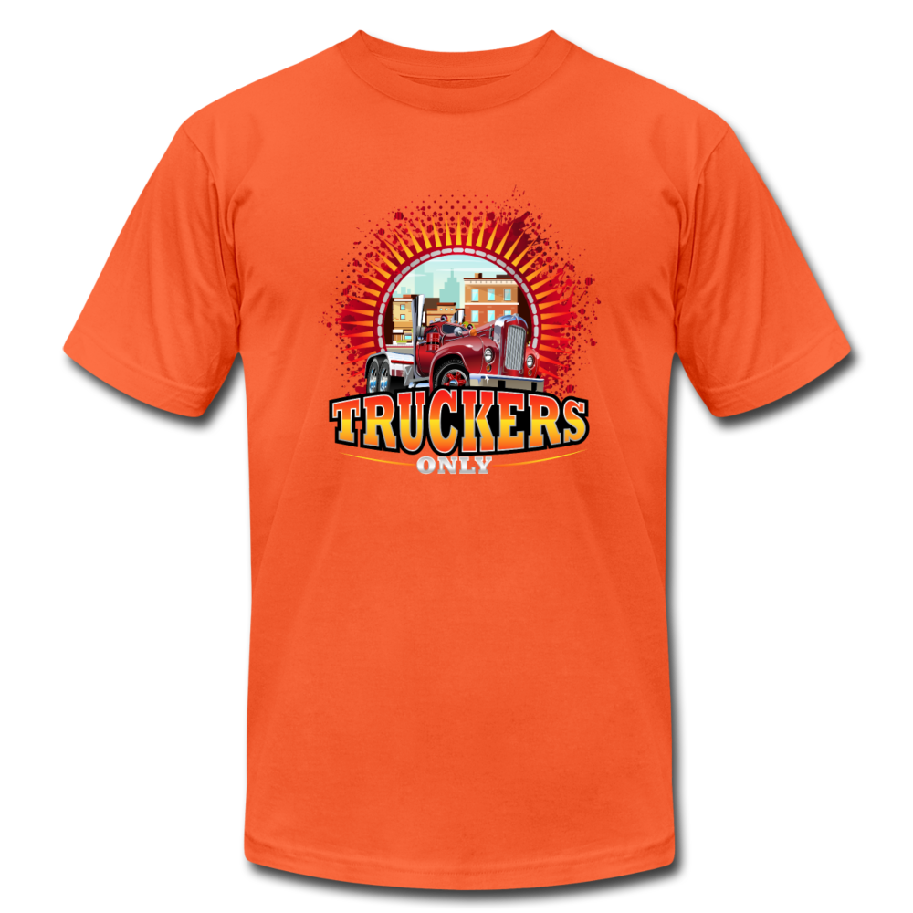 Truckers Only unisex Jersey T-Shirt by Bella - orange