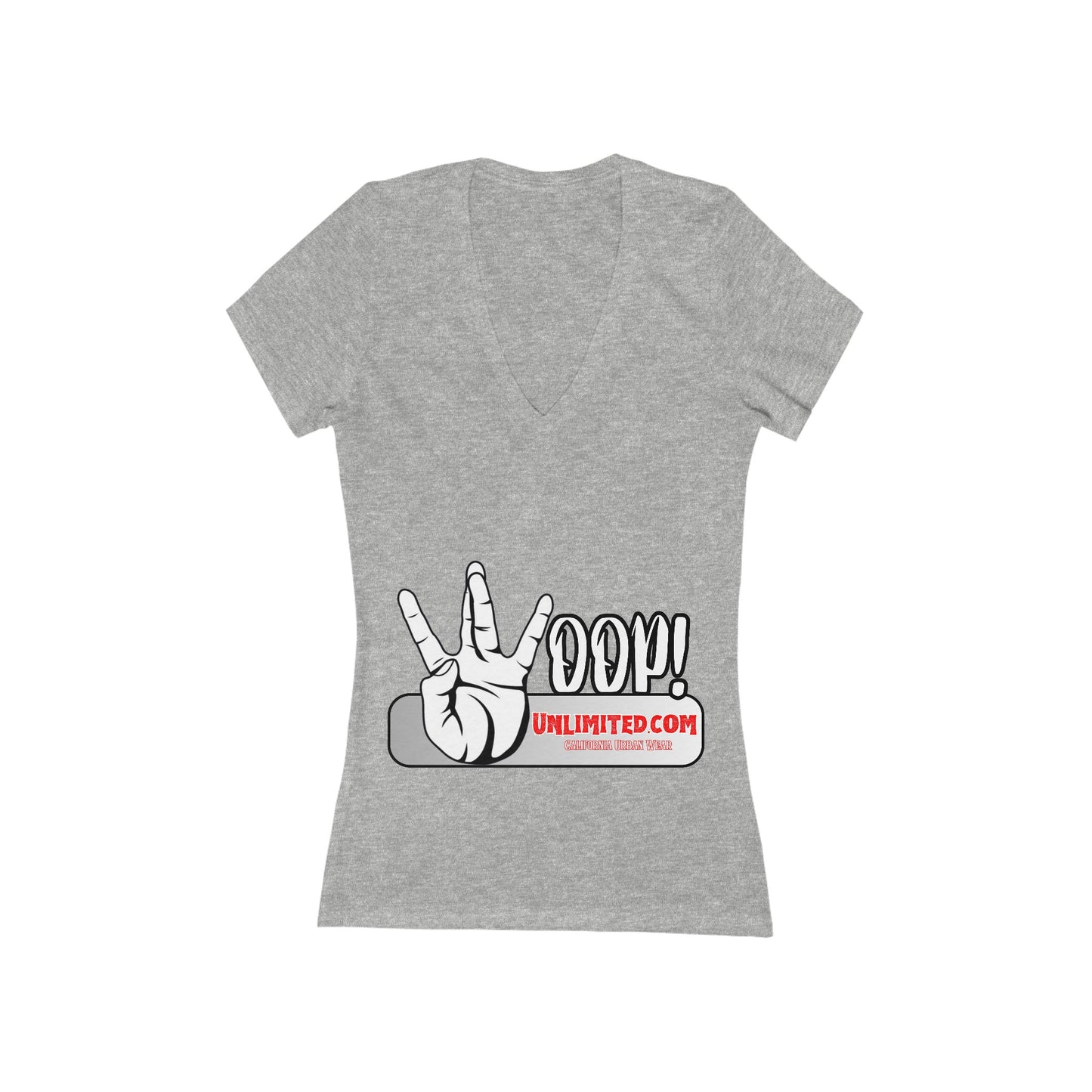 Women's Woop Unlimited Jersey Short Sleeve Deep V-Neck Tee