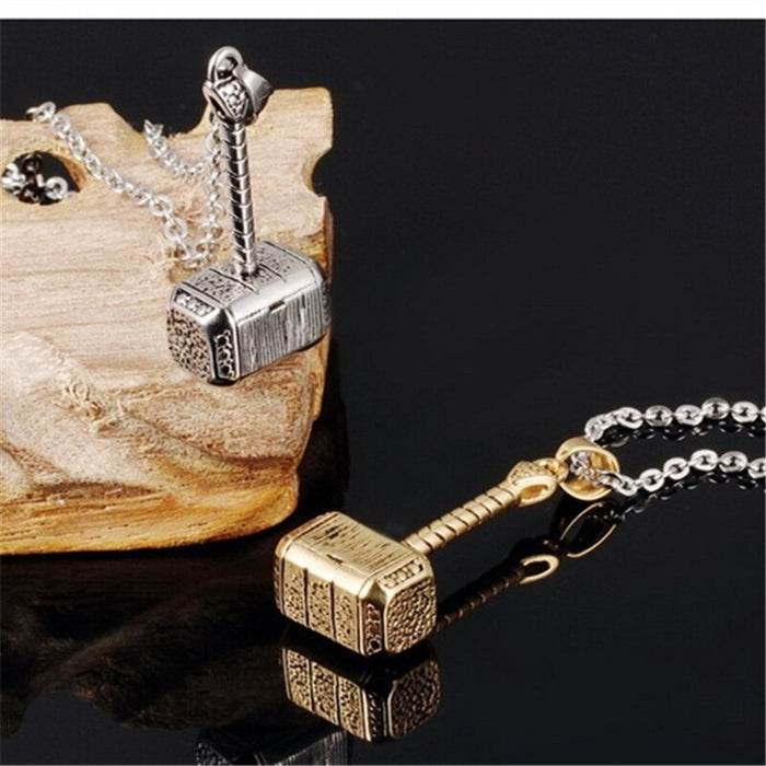 Thor's Hammer Pendant necklace High quality men stainless steel fashion necklace Friendship Jewelry wholesale