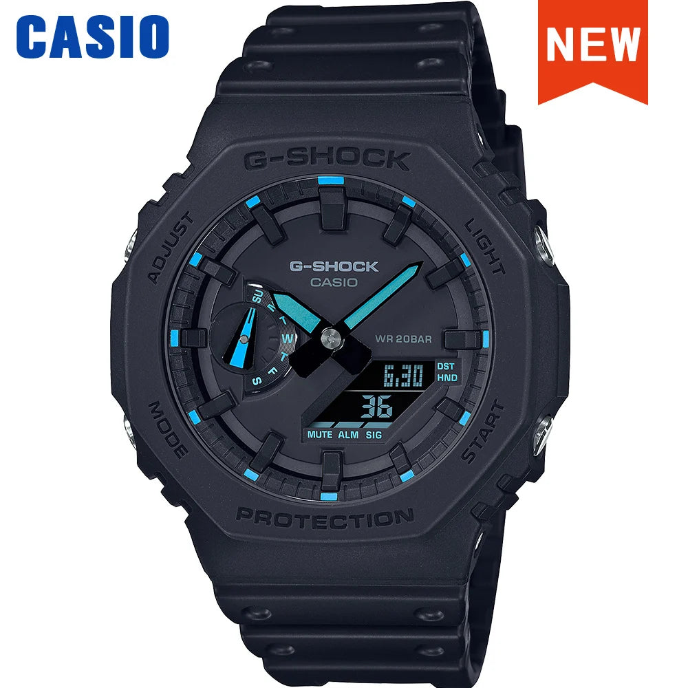 Casio watch for men g shock Farmhouse oak New product Octagonal movement waterproof electronic Double display digital watch