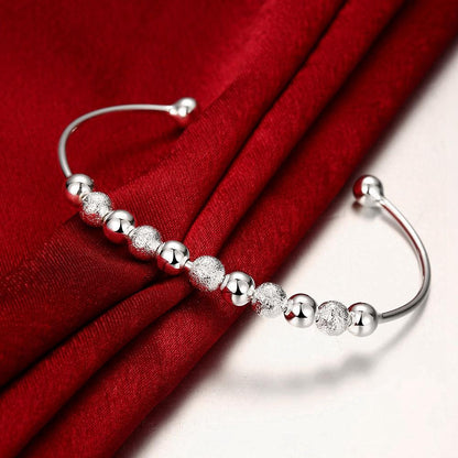 Sterling Silver Luxury Bead Bracelet Bracelet Cute Feminine Fashion Party Wedding Jewelry