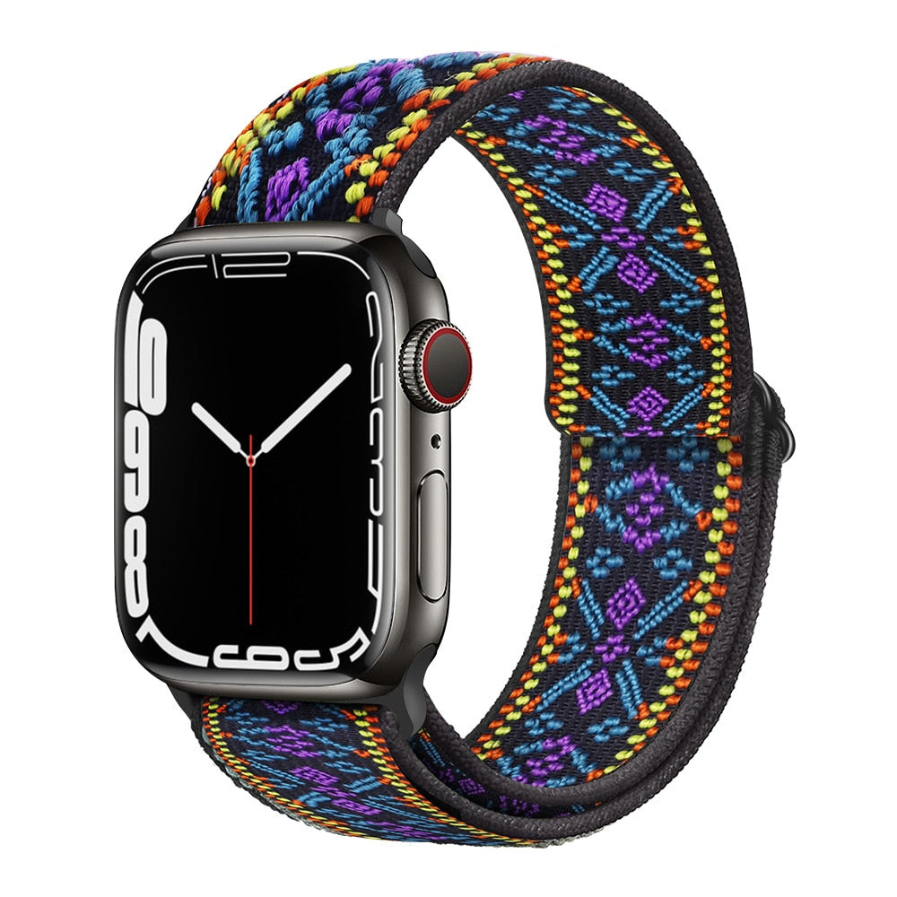 Adjustable Elastic Nylon Bracelet iWatch Band