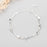 Sterling Silver Double Love Heart Hollow Round Beads Bracelet Female Fashion Romantic Jewelry Classic Adjustable