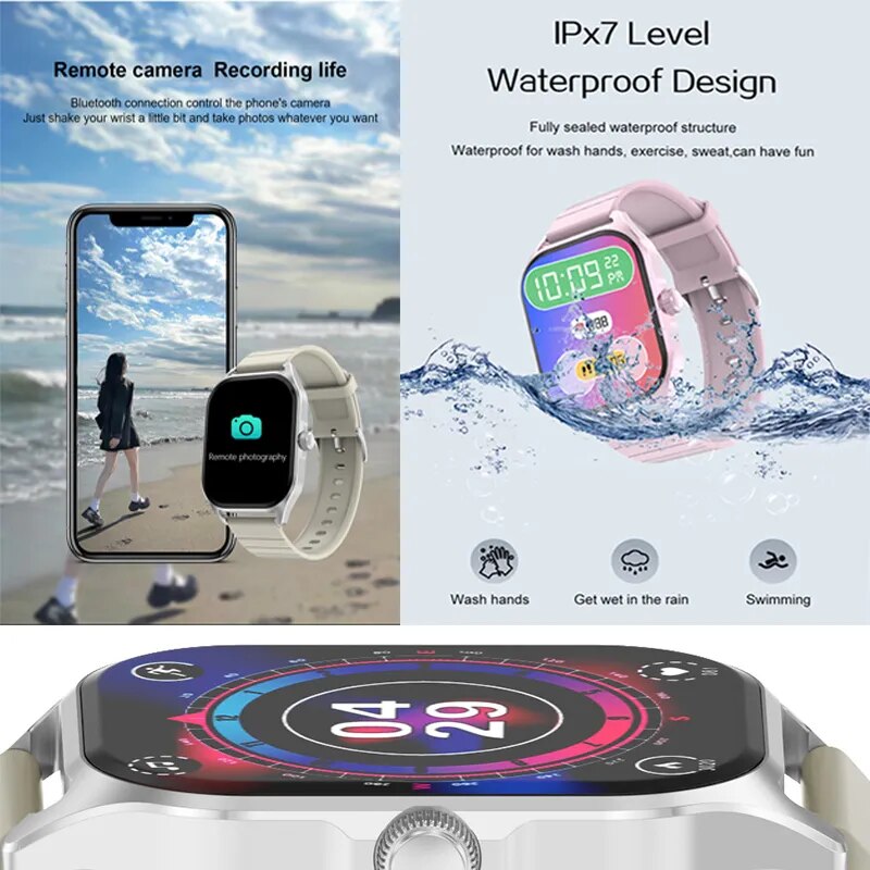 For XIaomi Compass 2.04 Inch AMOLED HD Screen Women's Wristwatch Man Watch Men's Watches Gps Tracker Bluetooth Free Gifts Modern