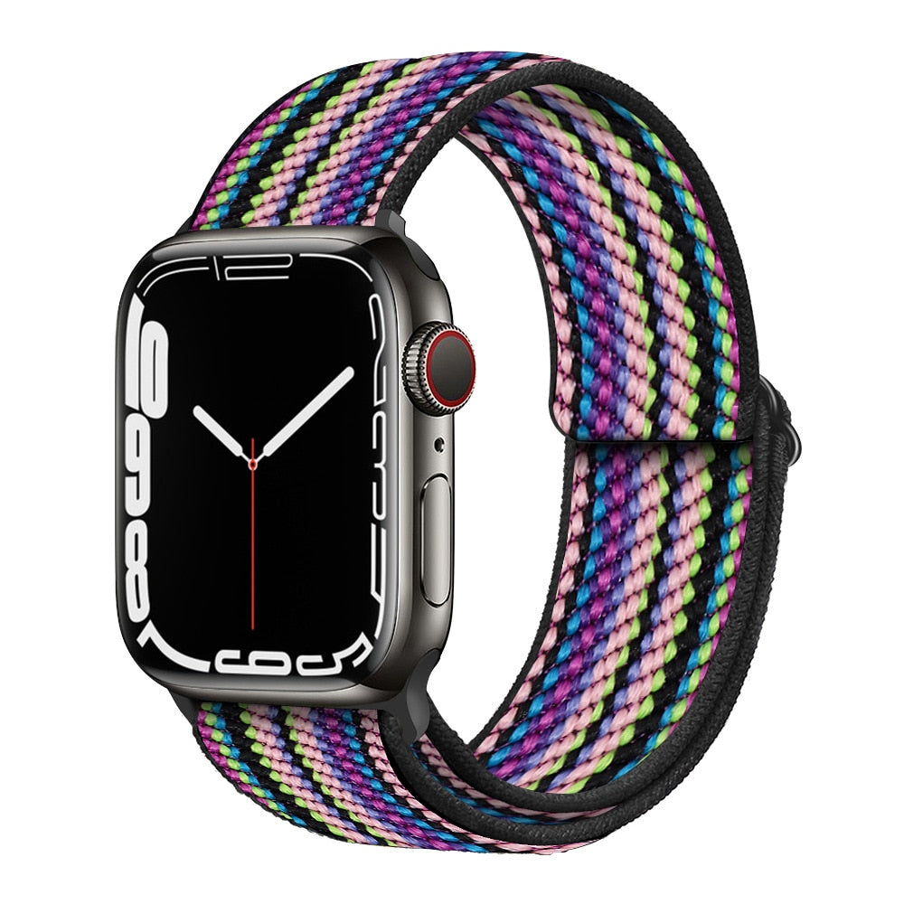 Adjustable Elastic Nylon Bracelet iWatch Band