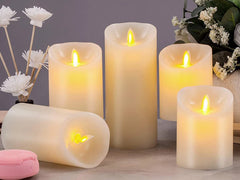 Remote Control Flameless Wedding Decorative Candles, Battery Operated Pillar, Real Wax Wick, Electric LED Candle, Gift Sets