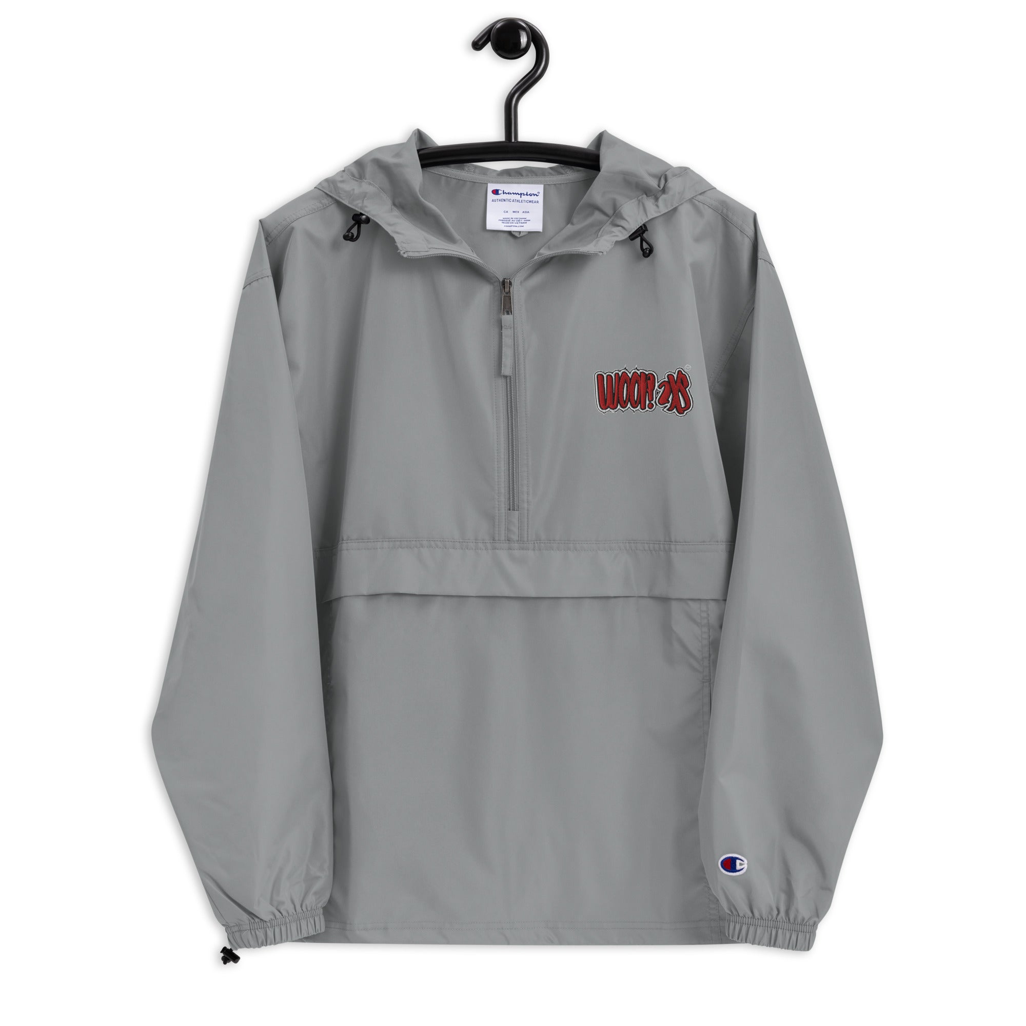 Woop 2Xs Embroidered Champion Packable Jacket