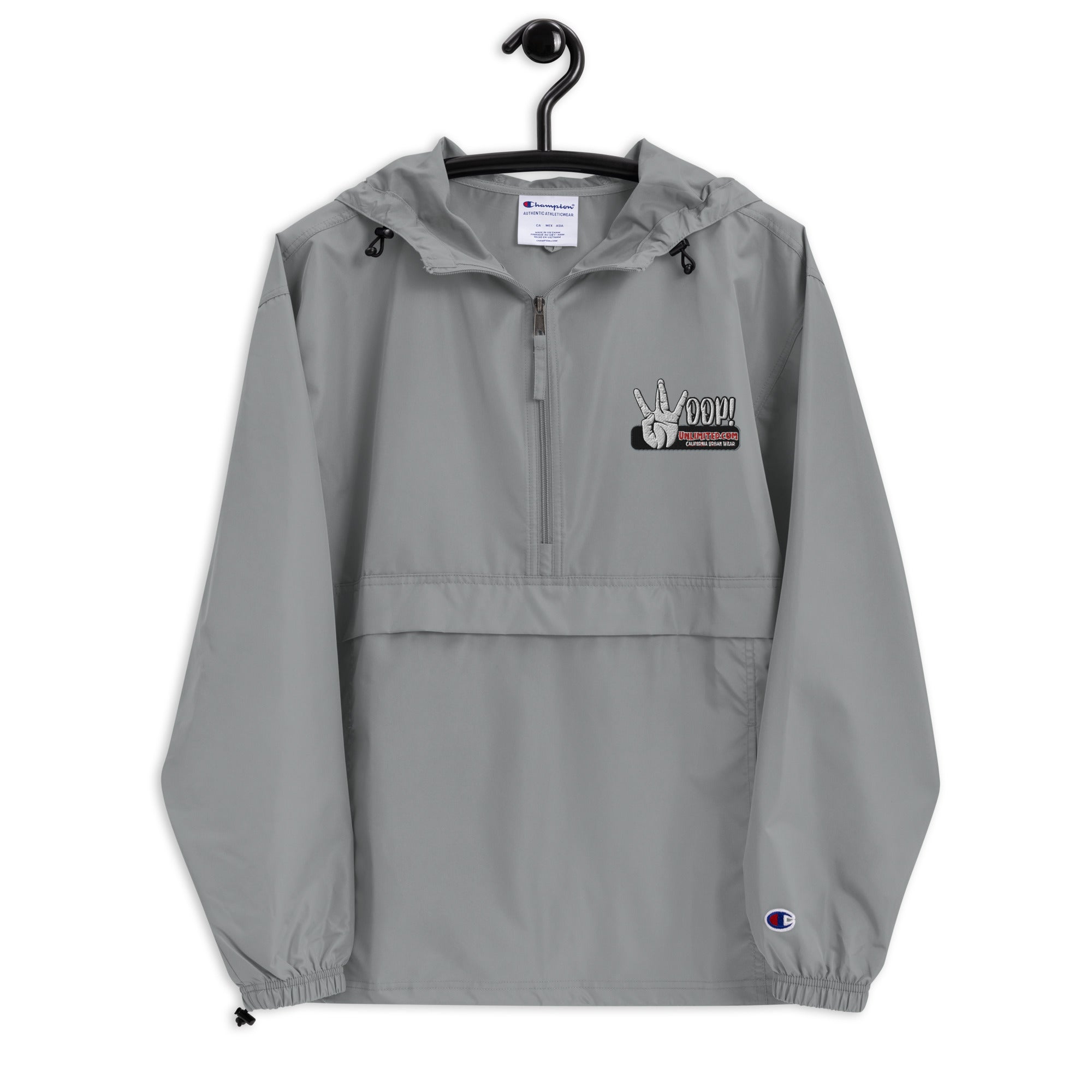 Woop Unlimited Embroidered Champion Packable Jacket
