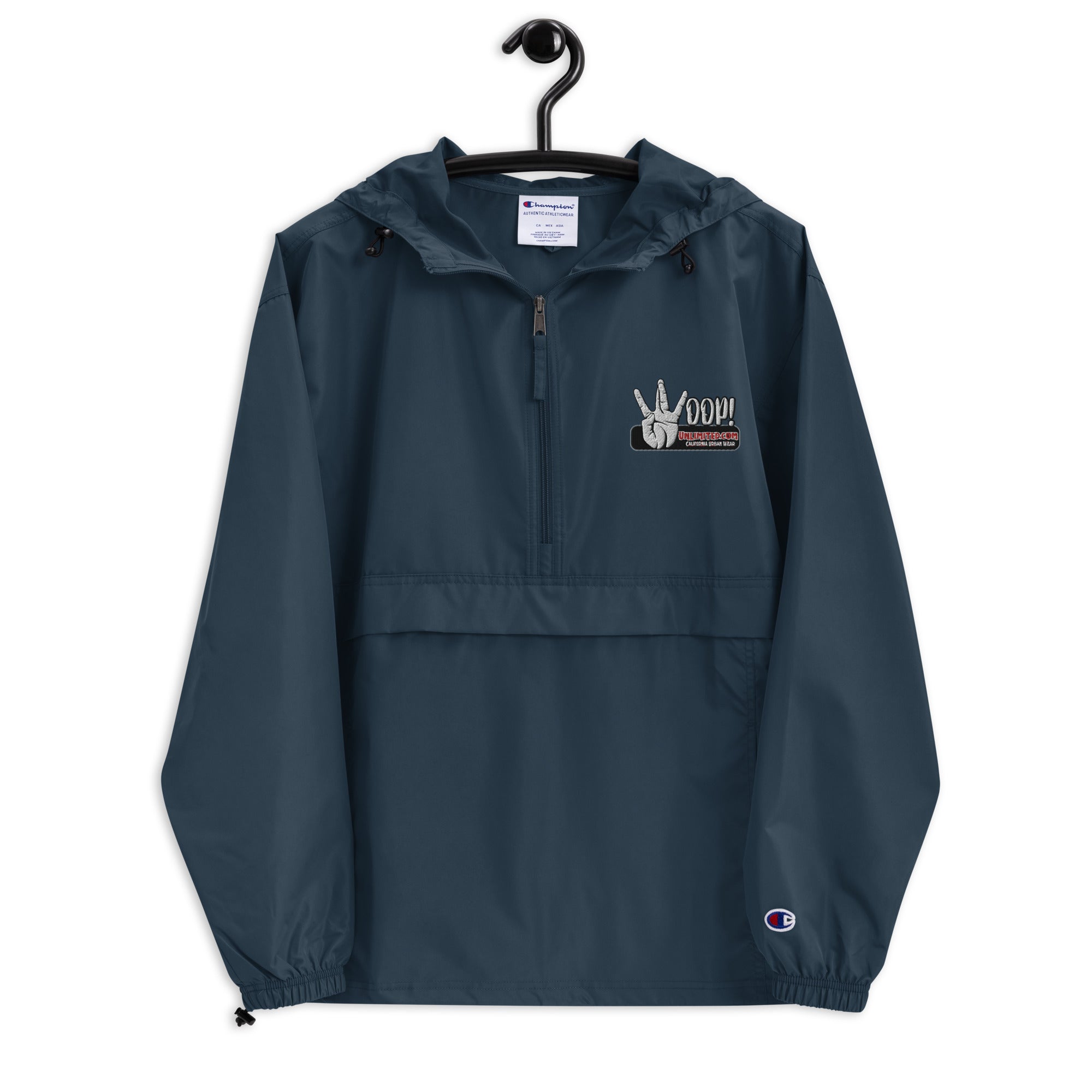 Woop Unlimited Embroidered Champion Packable Jacket