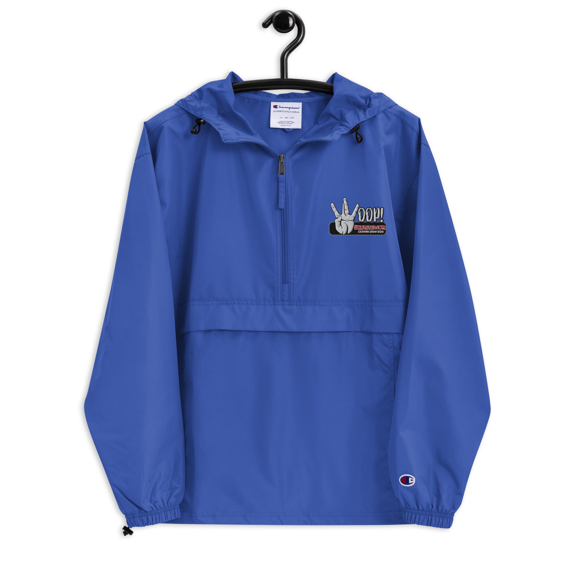 Woop Unlimited Embroidered Champion Packable Jacket