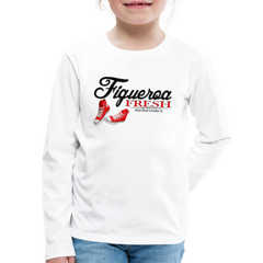 Kids' Figueroa Fresh Premium Long Sleeve T-Shirt - white