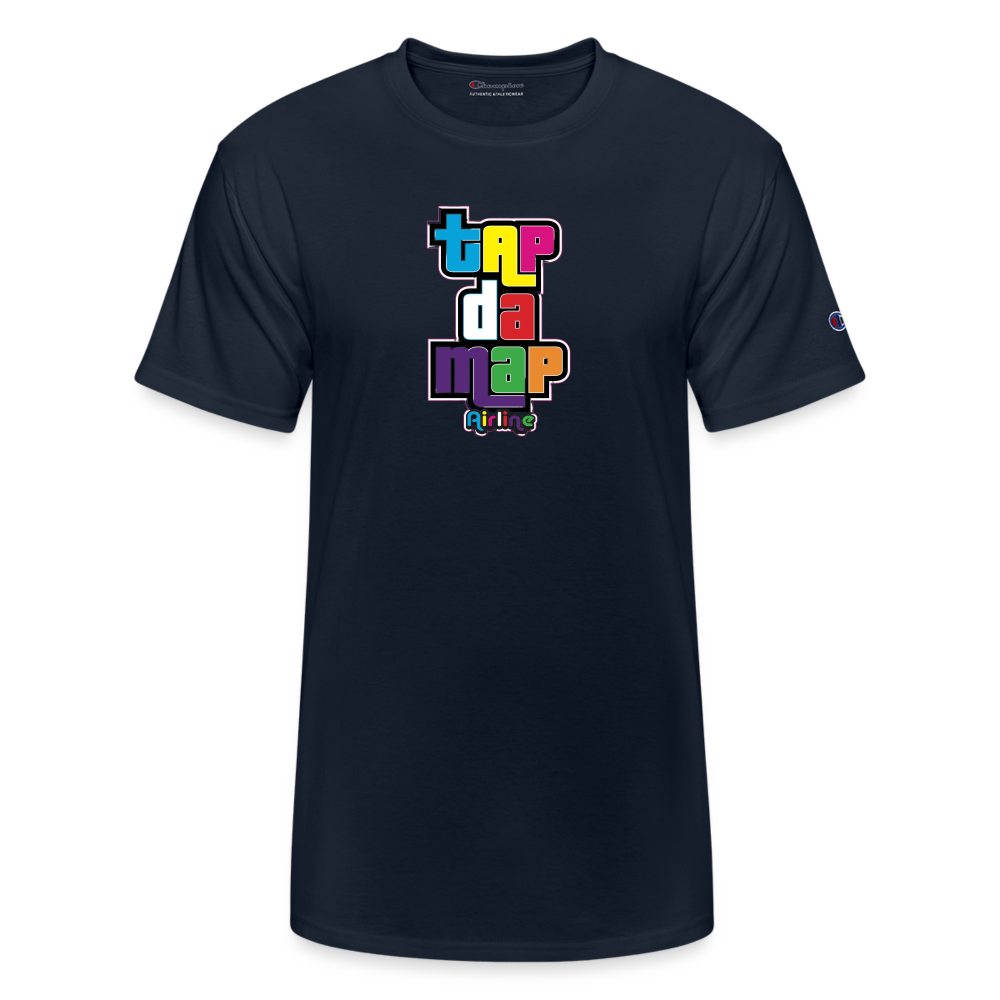 Tap Da Map Champion Unisex T-Shirt - navy