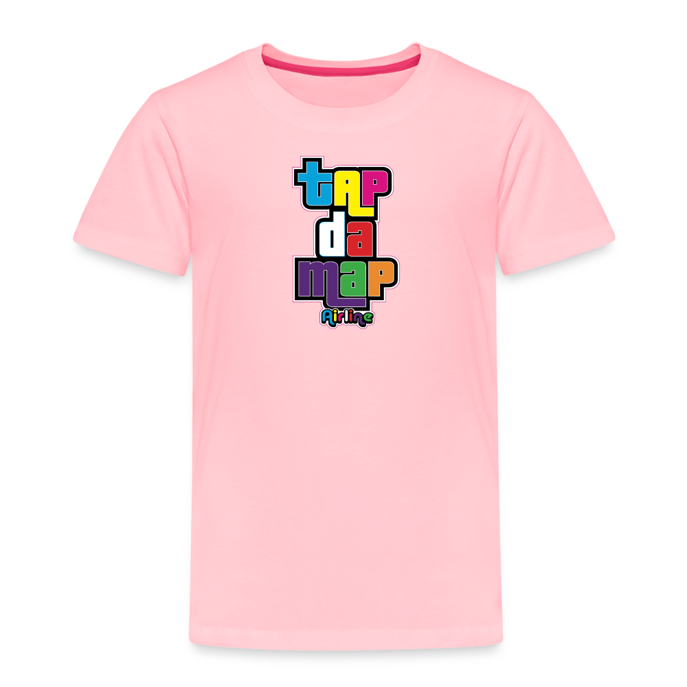 Toddler Tap Da Map Premium T-Shirt - pink