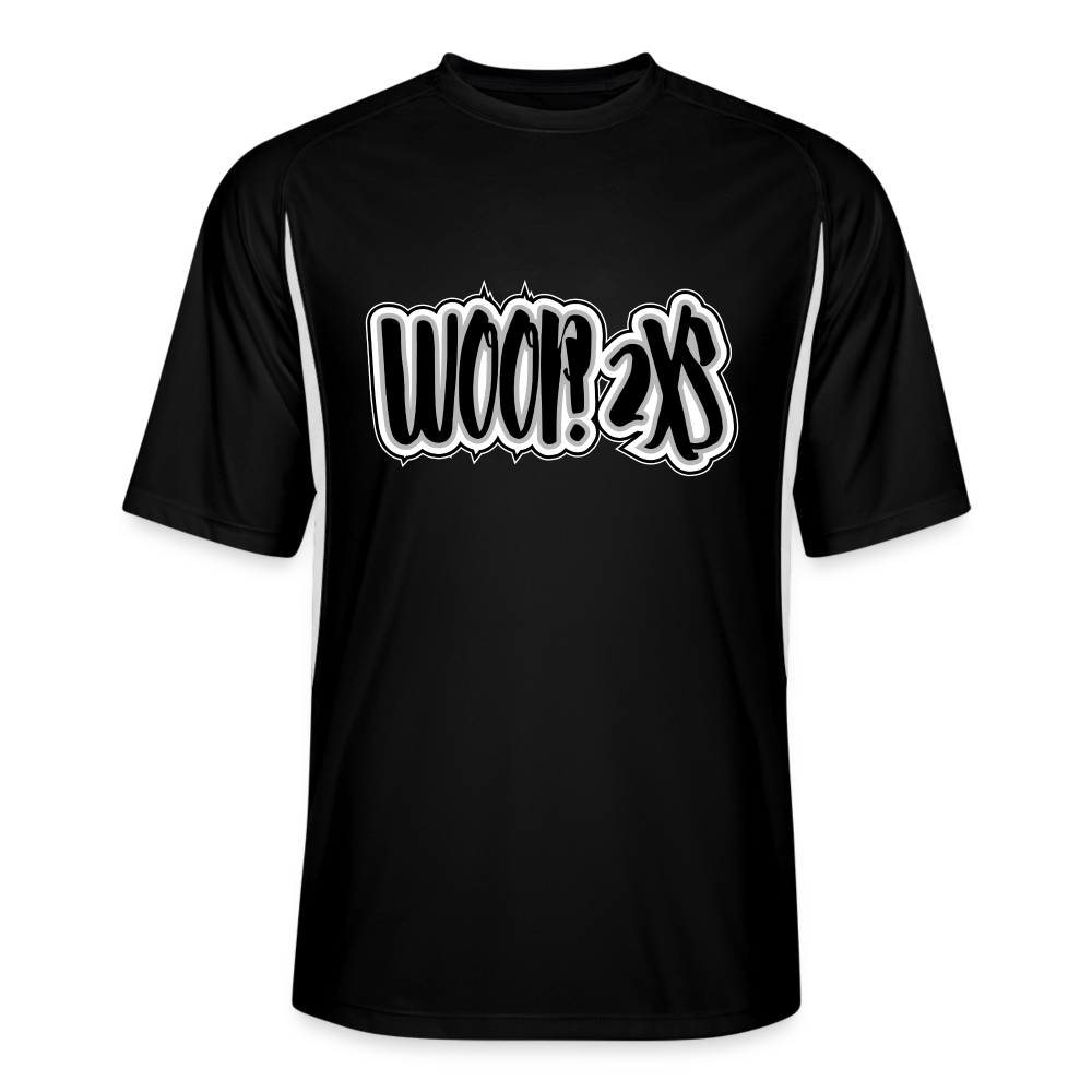 Men’s Woop Unlimited Cooling Performance Color Blocked Jersey - black/white