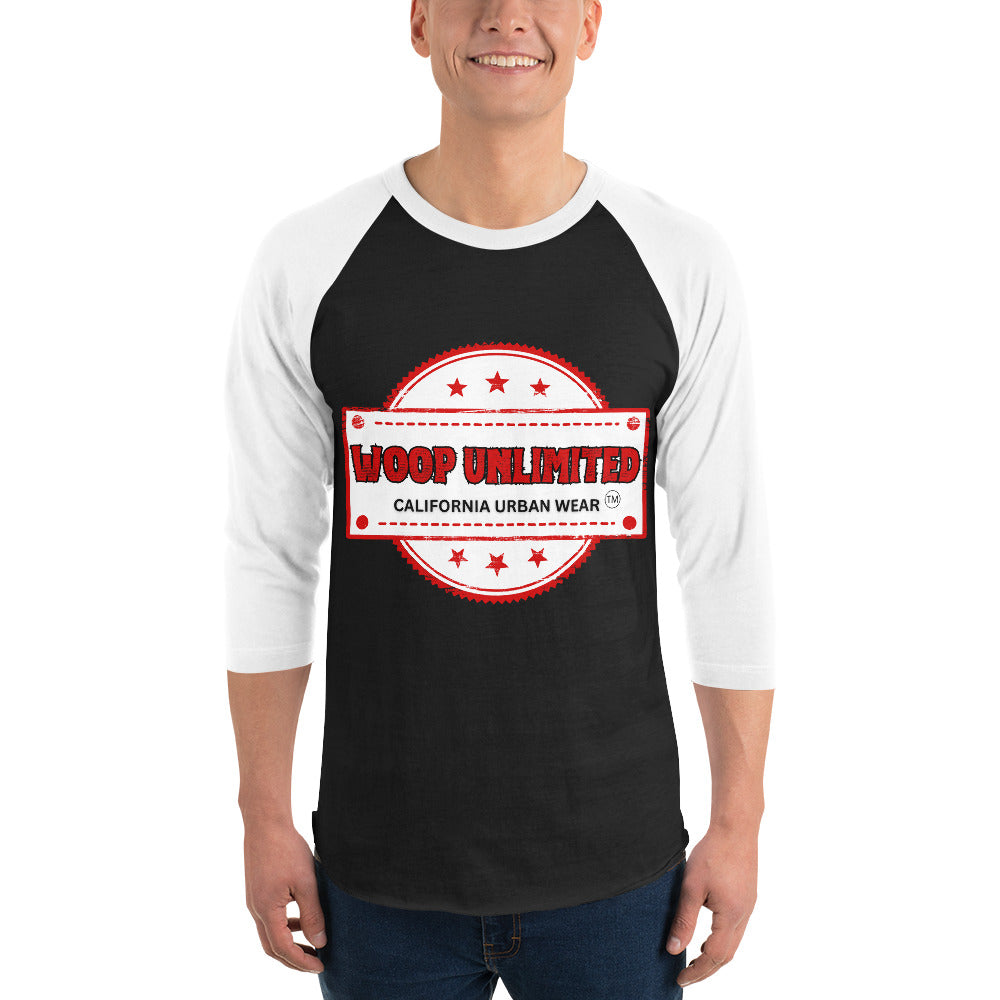 Woop Unlimited 3/4 sleeve raglan shirt