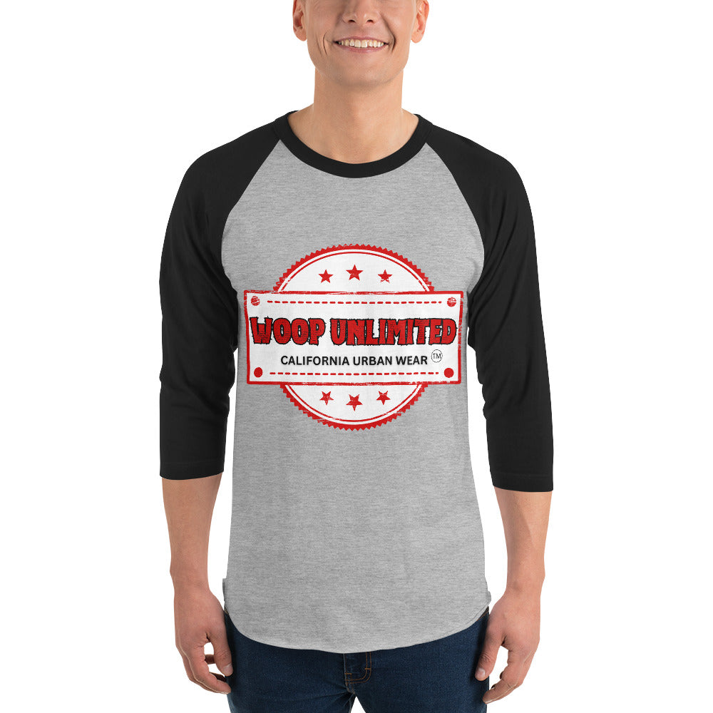 Woop Unlimited 3/4 sleeve raglan shirt