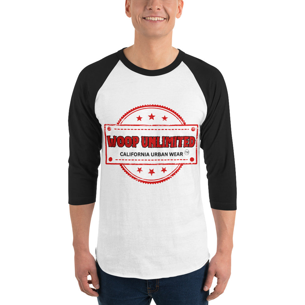 Woop Unlimited 3/4 sleeve raglan shirt