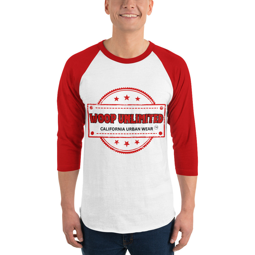 Woop Unlimited 3/4 sleeve raglan shirt