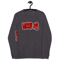 Woop 2Xs Unisex organic raglan sweatshirt