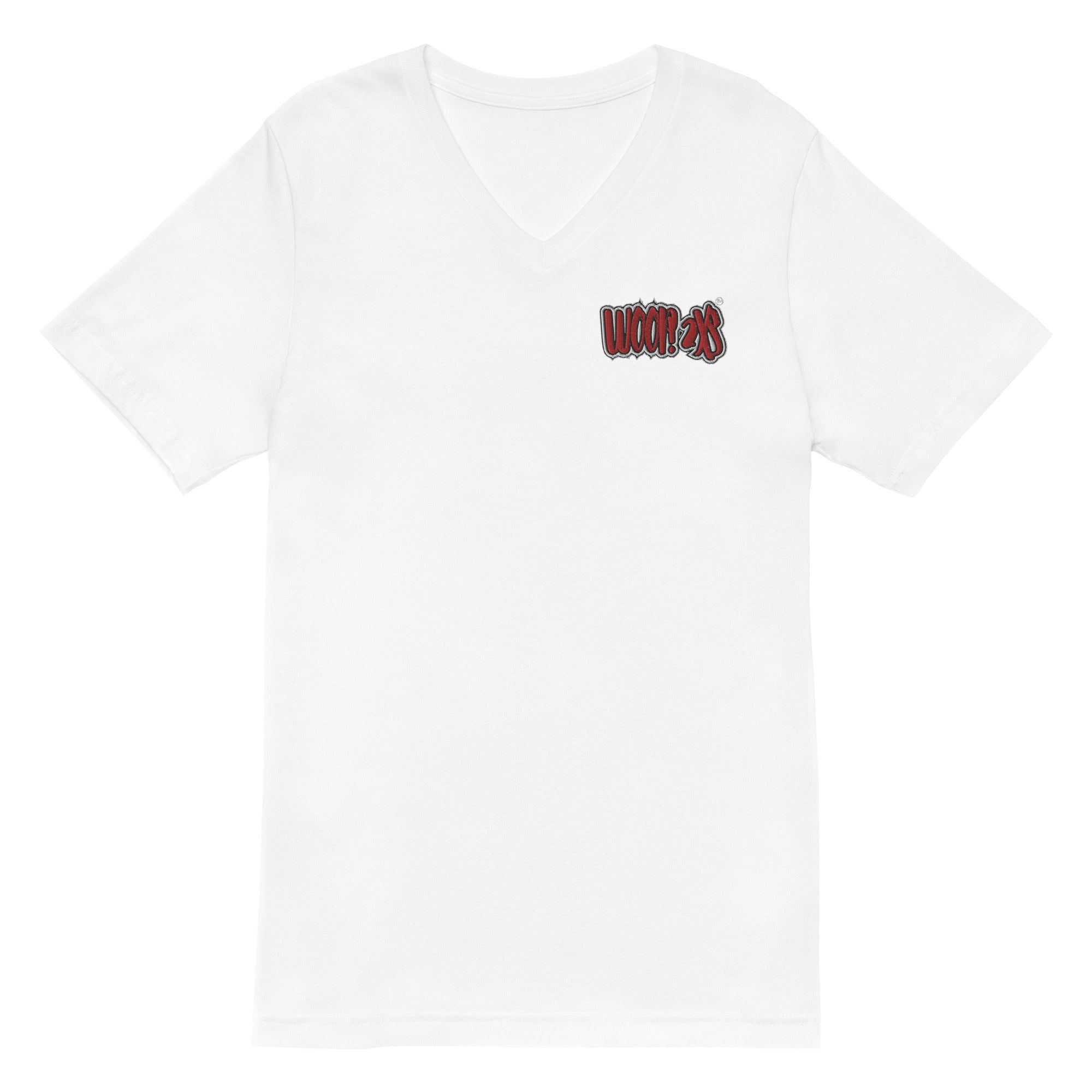 Woop Unlimited Unisex Short Sleeve V-Neck T-Shirt