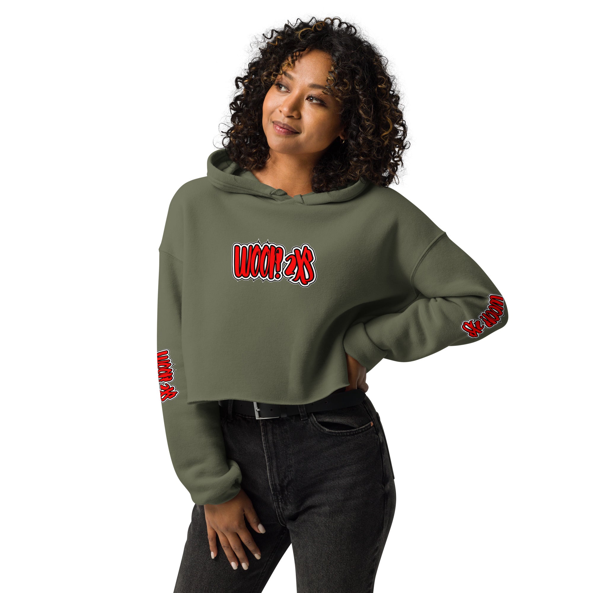 Woop 2Xs women's Crop Hoodie