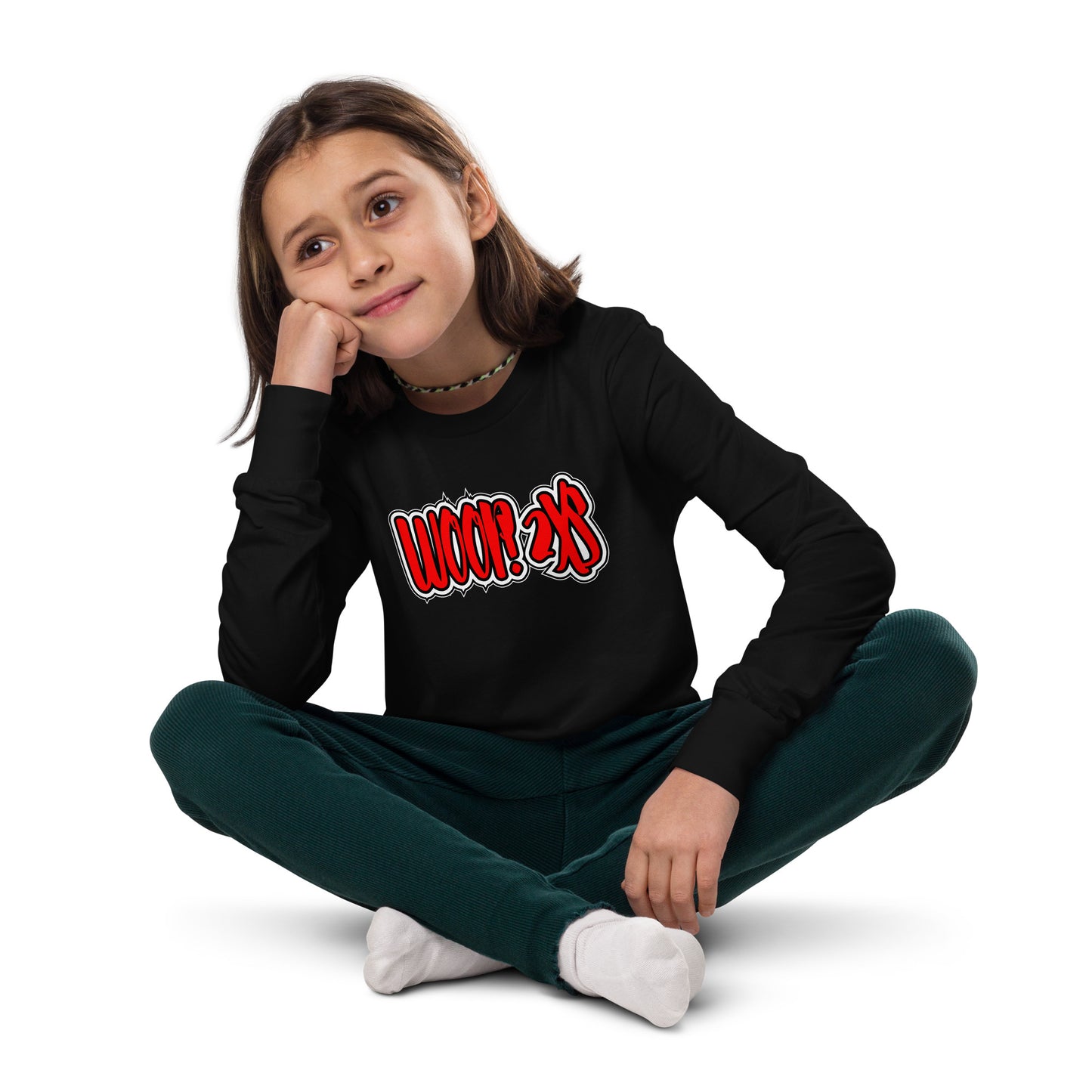 Youth Woop 2Xs long sleeve tee