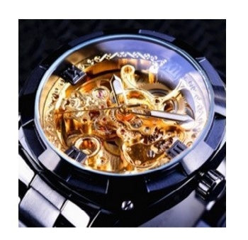 Forsining Automatic Mechanical Watch Openwork Waterproof Men Watch Men'S Watch Fully Automatic Mechanical Watch