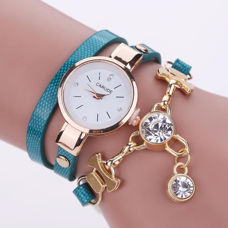 Fashion Women's Ladies Rhinestone Analog Quartz Dress Girl Bracelet Wrist Watche