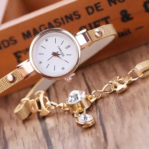 Fashion Women's Ladies Rhinestone Analog Quartz Dress Girl Bracelet Wrist Watche