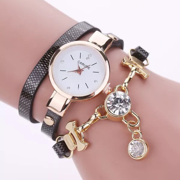 Fashion Women's Ladies Rhinestone Analog Quartz Dress Girl Bracelet Wrist Watche