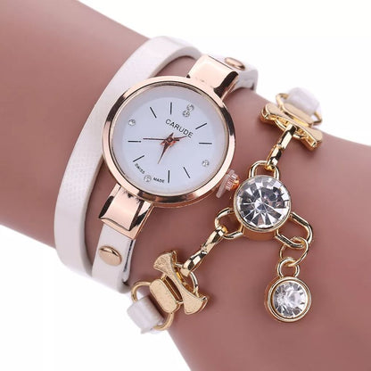 Fashion Women's Ladies Rhinestone Analog Quartz Dress Girl Bracelet Wrist Watche