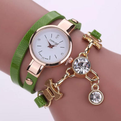 Fashion Women's Ladies Rhinestone Analog Quartz Dress Girl Bracelet Wrist Watche