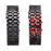 Fashion Black Full Metal Digital Lava Wrist Watch Men Red/Blue LED Display Men's Watches Gifts for Male Boy Sport Creative Clock