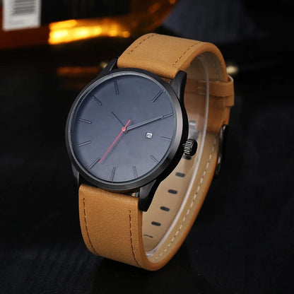 Top Brand Luxury Men Watch Fashion Sport Watches Leather Casual Reloj Hombre Saati