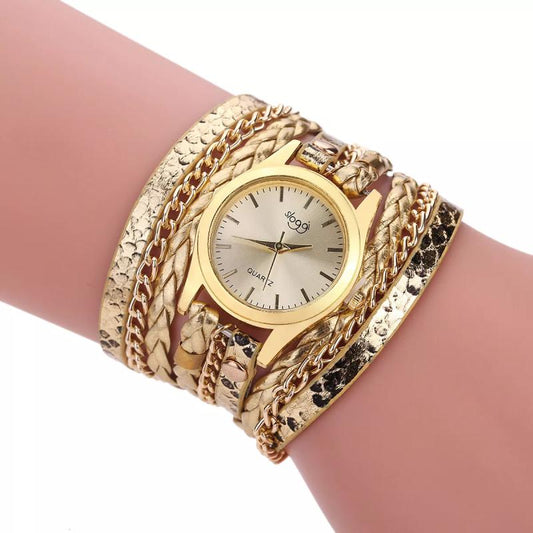 Wish Explosive Watches Winding Bracelet Watch Weaving Snake Pattern