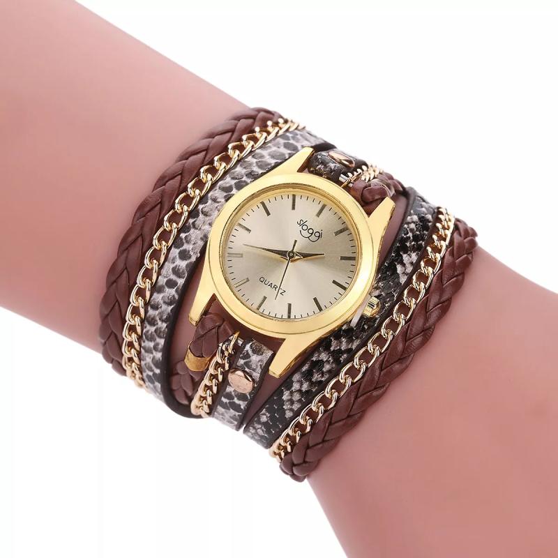 Wish Explosive Watches Winding Bracelet Watch Weaving Snake Pattern