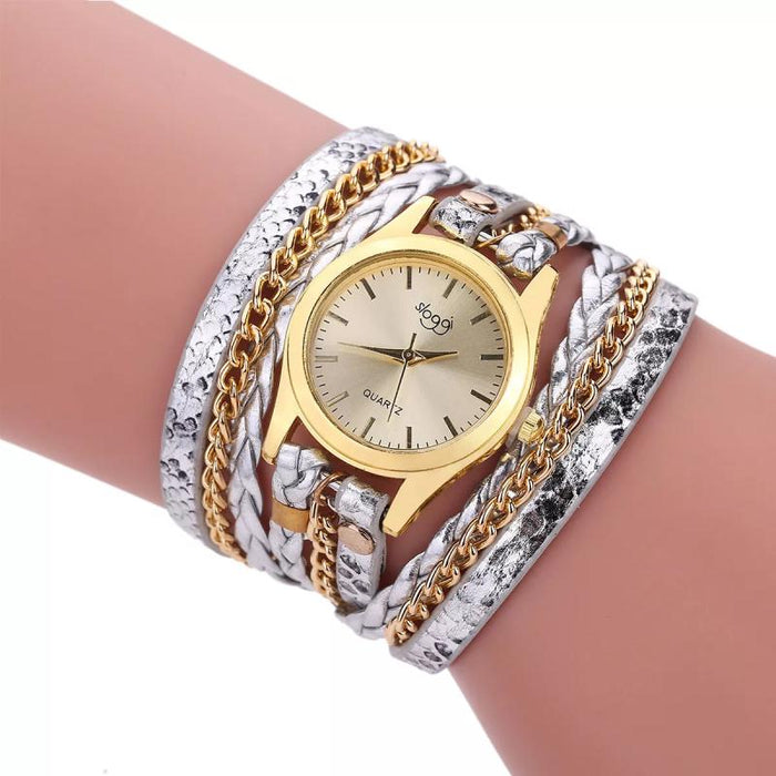 Wish Explosive Watches Winding Bracelet Watch Weaving Snake Pattern