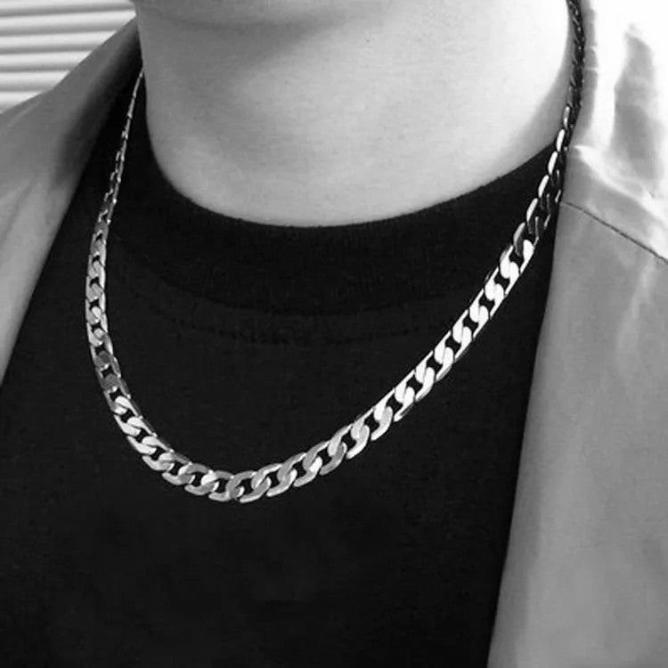 Men's Silver Fashion Chain