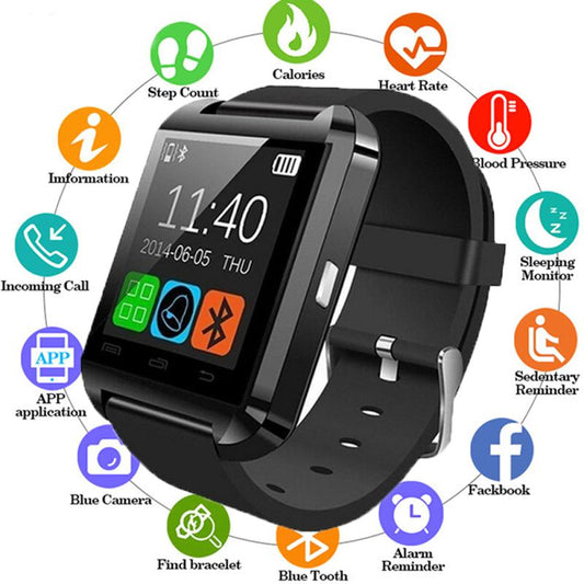 U8 Bluetooth Smart Watch Men For Samsung For Huawei Htc Lg Xiao Mi Android Phone Smartphones Chrismas Gift