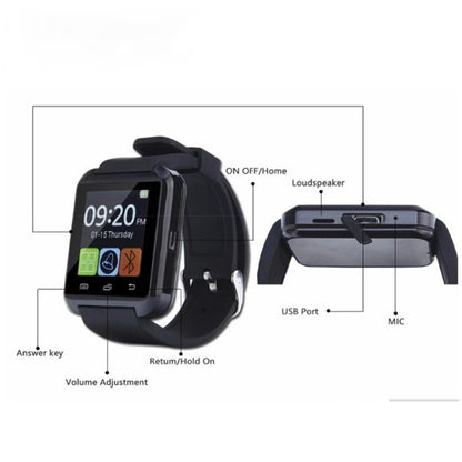 U8 Bluetooth Smart Watch Men For Samsung For Huawei Htc Lg Xiao Mi Android Phone Smartphones Chrismas Gift