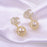 Ladies Silver Needle Designer Fashion Pearl Earrings