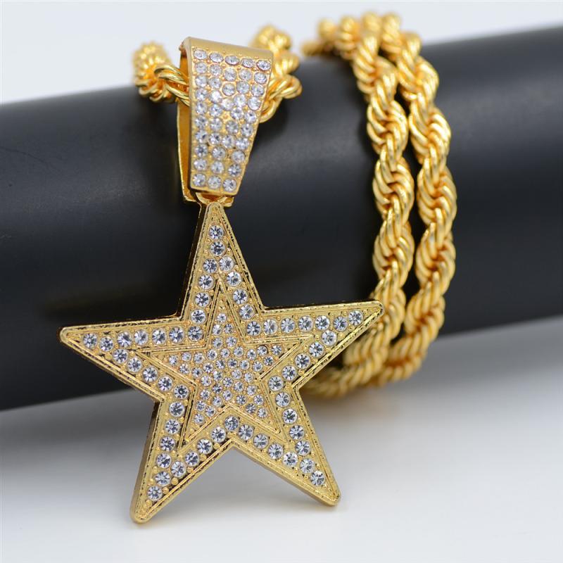 Gold plated hip-hop necklace
