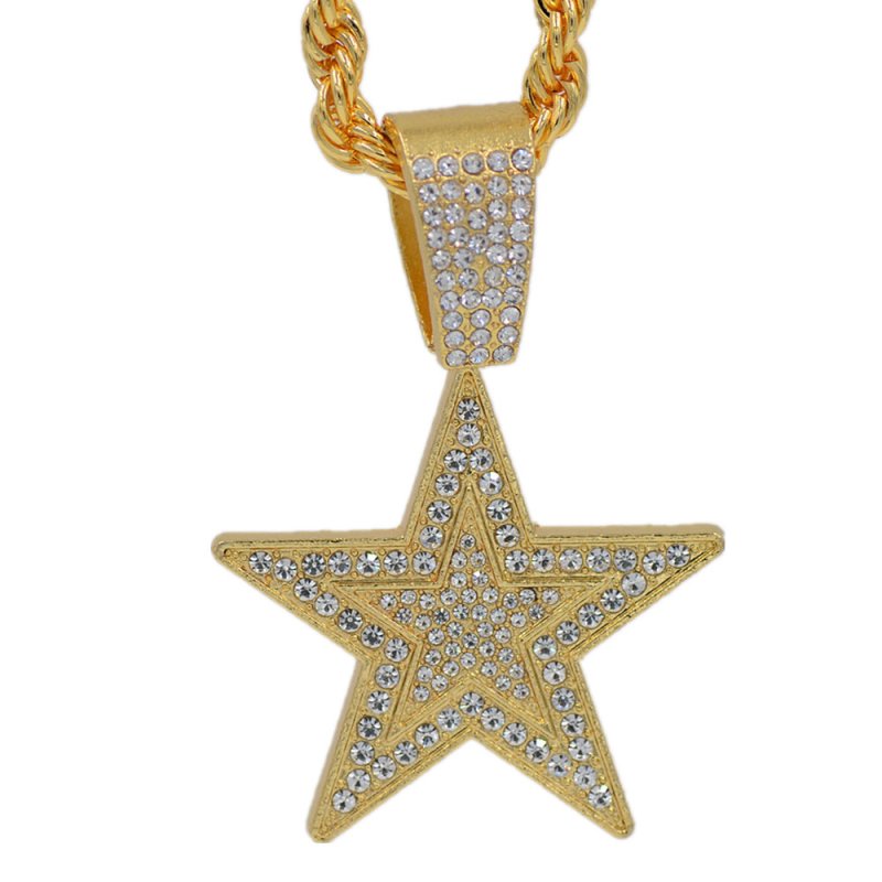 Gold plated hip-hop necklace