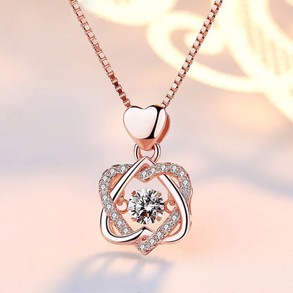 Female Same Paragraph Heart Necklace