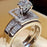 Super Accessories Super Flash Zircon Woman Set Of Rings Fashion Propose Engagement Ring