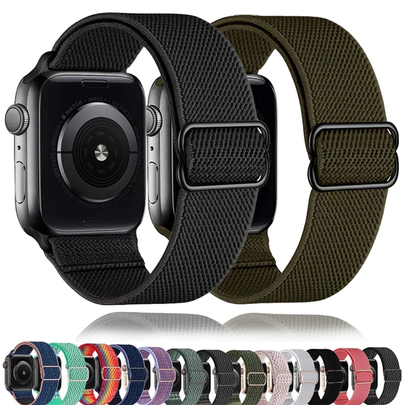 Scrunchie Strap for Apple Watch Band Elastic Nylon Bracelet iWatch series